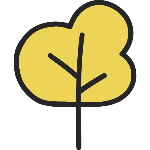 Das Logo von tutgut Naturprodukte zeigt einen gelben Baum.